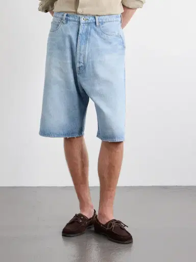 Studio Nicholson Marylebone Straight-Leg Denim Shorts - Men | Thumbnail 3 Studio Nicholson Marylebone Straight-Leg Denim Shorts - Men | Thumbnail 3