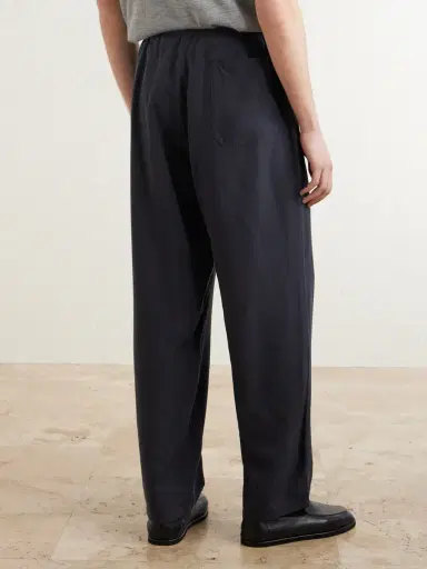 Kaptain Sunshine Straight-Leg Silk-Gabardine Drawstring Trousers - Men | Thumbnail 4 Kaptain Sunshine Straight-Leg Silk-Gabardine Drawstring Trousers - Men | Thumbnail 4