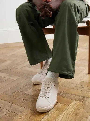 Moncler New Monaco Shearling-Lined Suede Sneakers - Men | Thumbnail 2