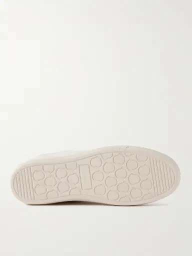 Moncler New Monaco Shearling-Lined Suede Sneakers - Men | Thumbnail 6