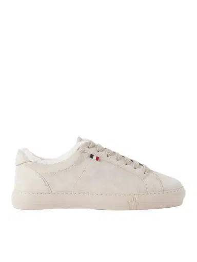 Moncler New Monaco Shearling-Lined Suede Sneakers - Men | Thumbnail 1