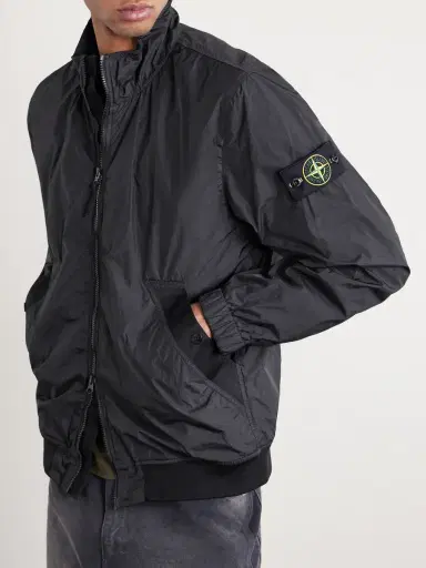 Stone Island Crinkled Recycled-Nylon Jacket - Men | Thumbnail 4 Stone Island Crinkled Recycled-Nylon Jacket - Men | Thumbnail 4