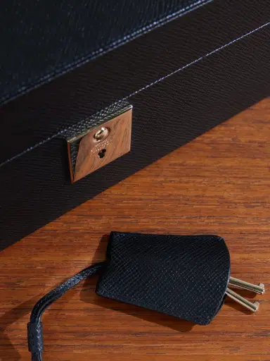 Smythson Panama Cross-Grain Leather Jewellery Box - Men | Thumbnail 4