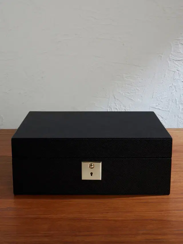 Smythson Panama Cross-Grain Leather Jewellery Box - Men