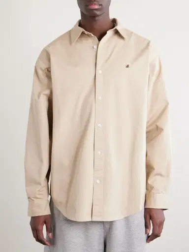 Aimé Leon Dore Logo-Embroidered Cotton Shirt - Men | Thumbnail 3 Aimé Leon Dore Logo-Embroidered Cotton Shirt - Men | Thumbnail 3