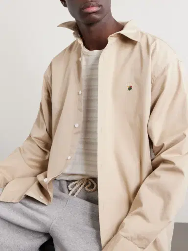Aimé Leon Dore Logo-Embroidered Cotton Shirt - Men | Thumbnail 5 Aimé Leon Dore Logo-Embroidered Cotton Shirt - Men | Thumbnail 5