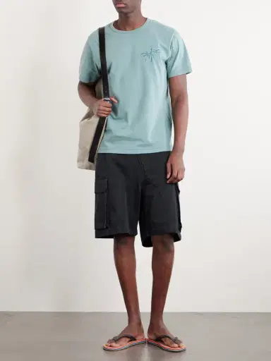 JW Anderson Twisted Wide-Leg Cotton-Twill Cargo Shorts - Men | Thumbnail 2