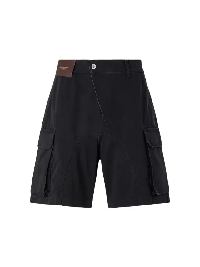 JW Anderson Twisted Wide-Leg Cotton-Twill Cargo Shorts - Men