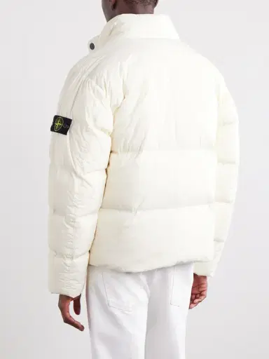 Stone Island Quilted Garment-Dyed Recycled Crinkled-Nylon Down Jacket - Men | Thumbnail 4 Stone Island Quilted Garment-Dyed Recycled Crinkled-Nylon Down Jacket - Men | Thumbnail 4