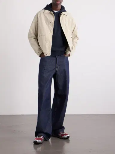 Stone Island Logo-Appliquéd Garment-Dyed Cotton-Fleece Hoodie - Men | Thumbnail 2 Stone Island Logo-Appliquéd Garment-Dyed Cotton-Fleece Hoodie - Men | Thumbnail 2