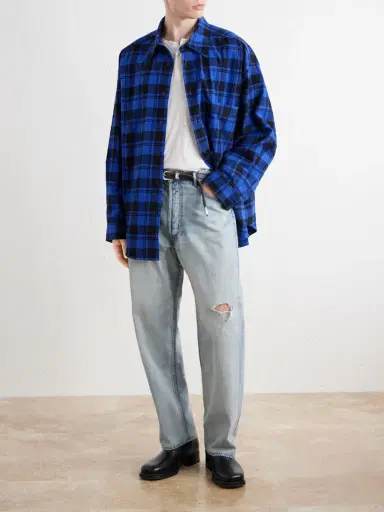 AGOLDE Stanhope Checked Cotton-Flannel Shirt - Men | Thumbnail 2 AGOLDE Stanhope Checked Cotton-Flannel Shirt - Men | Thumbnail 2