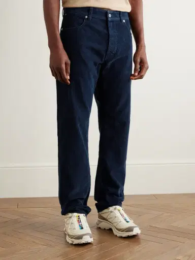 Stone Island Denim Research Straight-Leg Cotton-Blend Corduroy Trousers - Men | Thumbnail 3 Stone Island Denim Research Straight-Leg Cotton-Blend Corduroy Trousers - Men | Thumbnail 3