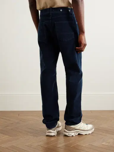 Stone Island Denim Research Straight-Leg Cotton-Blend Corduroy Trousers - Men | Thumbnail 4 Stone Island Denim Research Straight-Leg Cotton-Blend Corduroy Trousers - Men | Thumbnail 4