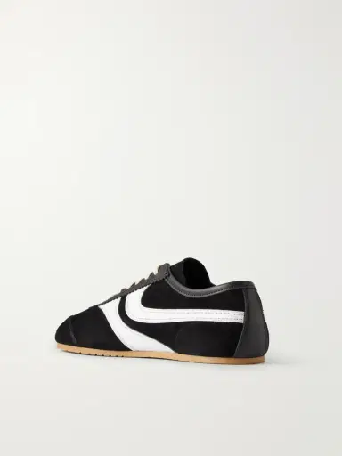Dries Van Noten Leather-Trimmed Suede Sneakers - Men | Thumbnail 4