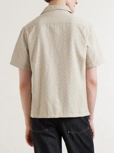 Aimé Leon Dore Novelty Camp-Collar Cotton-Jacquard Shirt - Men | Thumbnail 4