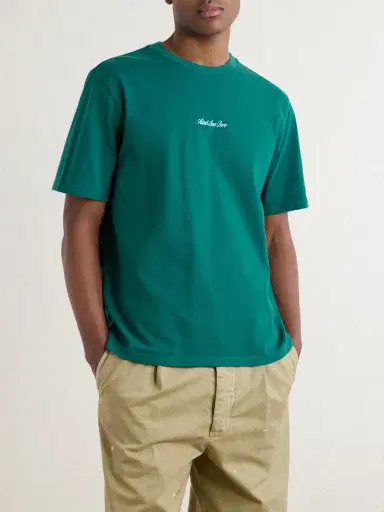 Aimé Leon Dore Logo-Embroidered Cotton-Jersey T-Shirt - Men | Thumbnail 3