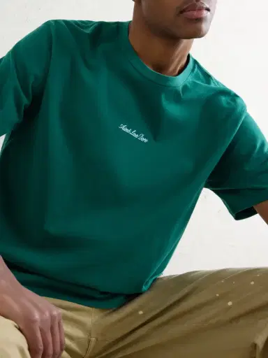 Aimé Leon Dore Logo-Embroidered Cotton-Jersey T-Shirt - Men | Thumbnail 5