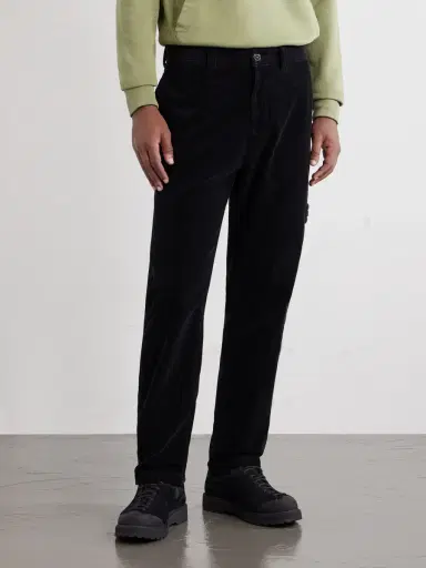 Stone Island Straight-Leg Logo-Appliquéd Garment-Dyed Cotton-Corduroy Trousers - Men | Thumbnail 3 Stone Island Straight-Leg Logo-Appliquéd Garment-Dyed Cotton-Corduroy Trousers - Men | Thumbnail 3