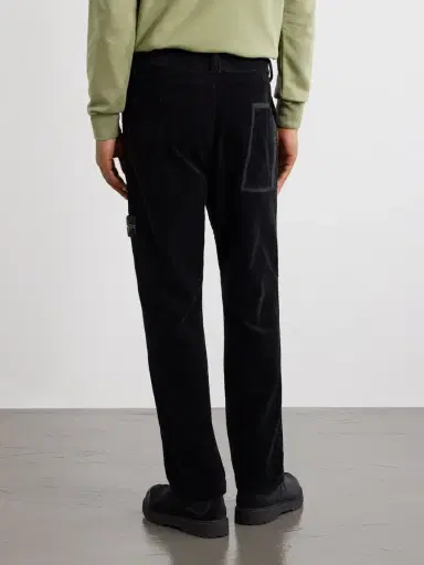 Stone Island Straight-Leg Logo-Appliquéd Garment-Dyed Cotton-Corduroy Trousers - Men | Thumbnail 4 Stone Island Straight-Leg Logo-Appliquéd Garment-Dyed Cotton-Corduroy Trousers - Men | Thumbnail 4