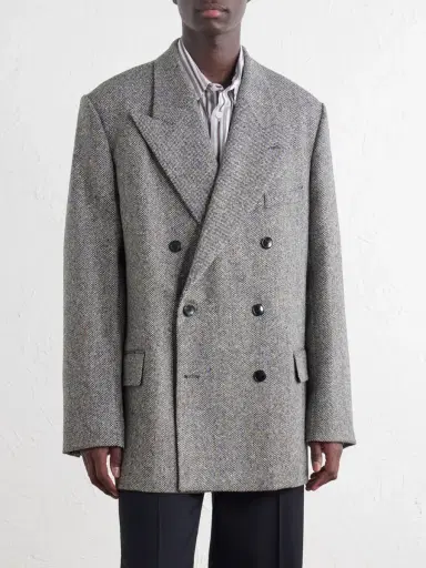 Dries Van Noten Double-Breasted Wool Blazer - Men | Thumbnail 3