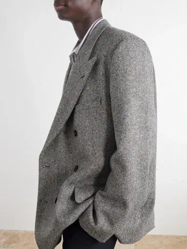 Dries Van Noten Double-Breasted Wool Blazer - Men | Thumbnail 5