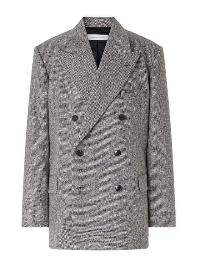 Dries Van Noten Double-Breasted Wool Blazer - Men