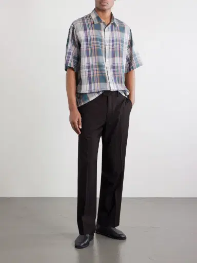 Kaptain Sunshine Straight-Leg Wool-Poplin Trousers - Men | Thumbnail 2