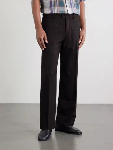 Kaptain Sunshine Straight-Leg Wool-Poplin Trousers - Men | Thumbnail 3