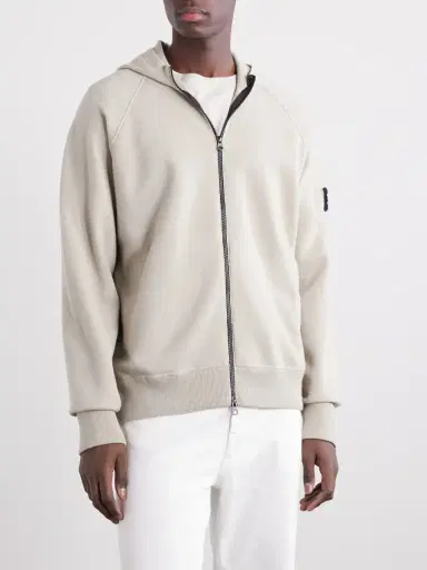 Stone Island Wool-Blend Zip-Up Hoodie - Men | Thumbnail 3 Stone Island Wool-Blend Zip-Up Hoodie - Men | Thumbnail 3
