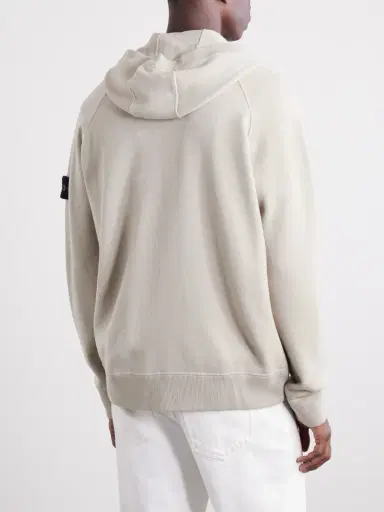 Stone Island Wool-Blend Zip-Up Hoodie - Men | Thumbnail 4 Stone Island Wool-Blend Zip-Up Hoodie - Men | Thumbnail 4