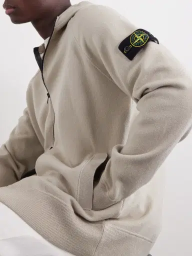 Stone Island Wool-Blend Zip-Up Hoodie - Men | Thumbnail 5 Stone Island Wool-Blend Zip-Up Hoodie - Men | Thumbnail 5