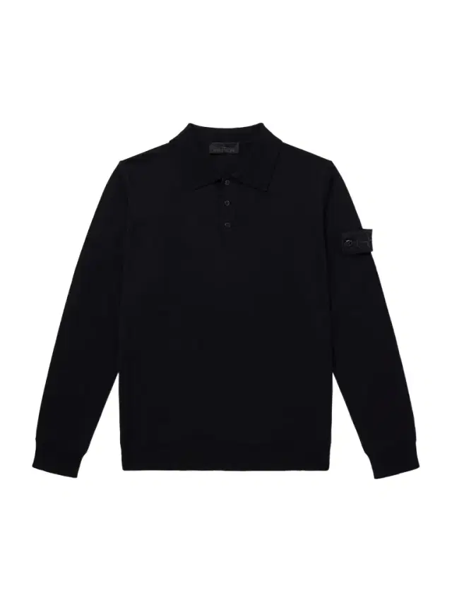 Stone Island STONE ISLAND GHOST Knitted Virgin Wool Polo Sweater - Men