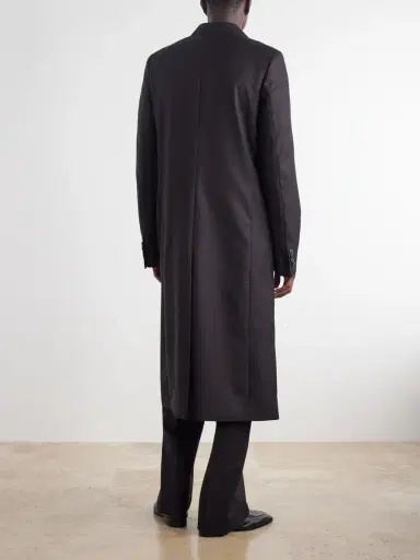 Dries Van Noten Double-Breasted Herringbone Wool Coat - Men | Thumbnail 4
