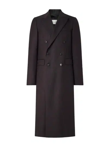 Dries Van Noten Double-Breasted Herringbone Wool Coat - Men | Thumbnail 1