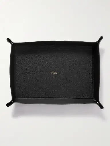 Smythson Large Panama Cross-Grain Leather Trinket Tray - Men | Thumbnail 2 Smythson Large Panama Cross-Grain Leather Trinket Tray - Men | Thumbnail 2