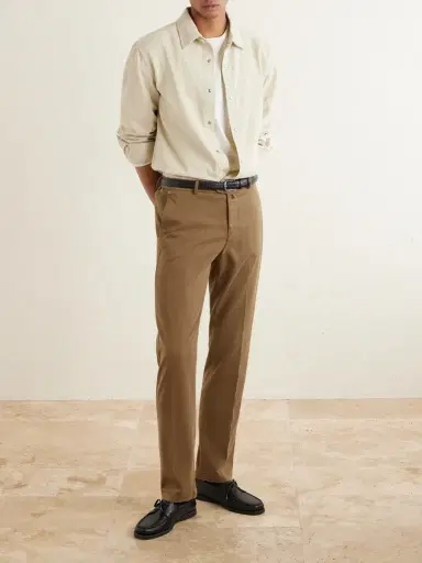 Kiton Straight-Leg Lyocell-Blend Trousers - Men | Thumbnail 2 Kiton Straight-Leg Lyocell-Blend Trousers - Men | Thumbnail 2