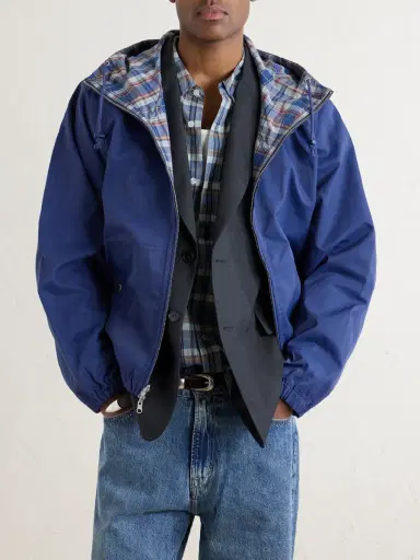 Aimé Leon Dore Reversible Checked Shell Windbreaker Jacket - Men | Thumbnail 5
