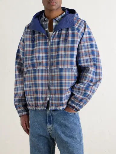 Aimé Leon Dore Reversible Checked Shell Windbreaker Jacket - Men | Thumbnail 6