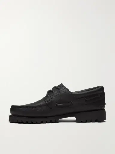 Timberland Authentic 3-Eye Lug Full-Grain Leather Boat Shoes - Men | Thumbnail 3 Timberland Authentic 3-Eye Lug Full-Grain Leather Boat Shoes - Men | Thumbnail 3