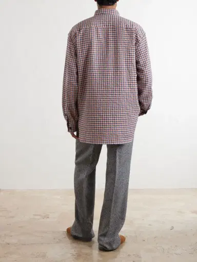 Dries Van Noten Checked Cotton-Blend Flannel Shirt - Men | Thumbnail 4