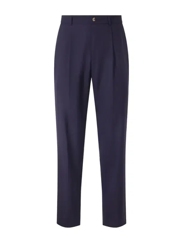 De Bonne Facture Straight-Leg Pleated Super 130s Wool Suit Trousers - Men