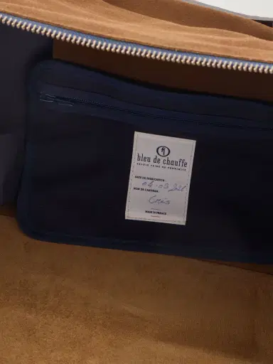 Bleu de Chauffe Sac Voyage Leather-Trimmed Suede Weekend Bag - Men | Thumbnail 6