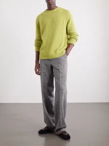 Dries Van Noten Brushed Alpaca-Blend Sweater - Men | Thumbnail 2