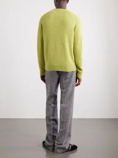 Dries Van Noten Brushed Alpaca-Blend Sweater - Men | Thumbnail 4