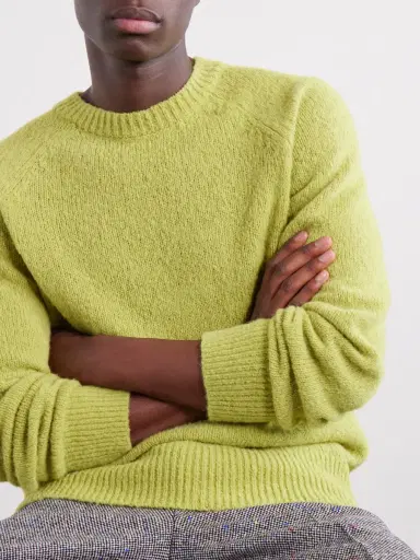 Dries Van Noten Brushed Alpaca-Blend Sweater - Men | Thumbnail 5