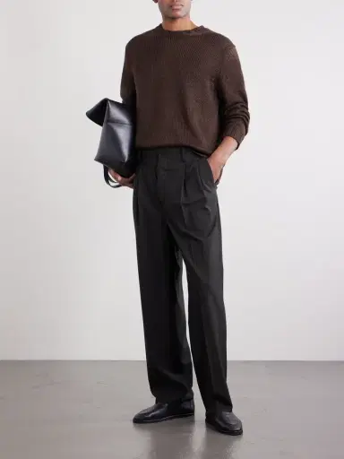 Kaptain Sunshine Straight-Leg Pleated Wool-Poplin Trousers - Men | Thumbnail 2 Kaptain Sunshine Straight-Leg Pleated Wool-Poplin Trousers - Men | Thumbnail 2