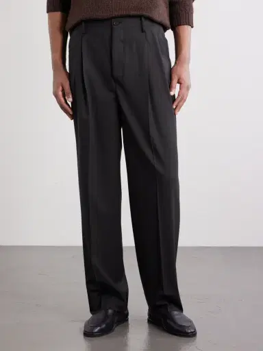 Kaptain Sunshine Straight-Leg Pleated Wool-Poplin Trousers - Men | Thumbnail 3 Kaptain Sunshine Straight-Leg Pleated Wool-Poplin Trousers - Men | Thumbnail 3