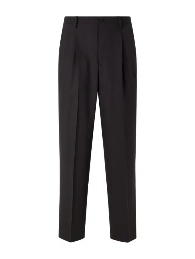 Straight-Leg Pleated Wool-Poplin Trousers - Men Straight-Leg Pleated Wool-Poplin Trousers - Men