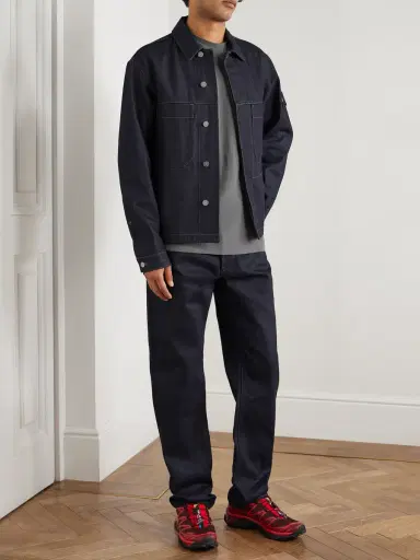 Stone Island Denim Research Straight-Leg Raw Selvedge Jeans - Men | Thumbnail 2 Stone Island Denim Research Straight-Leg Raw Selvedge Jeans - Men | Thumbnail 2