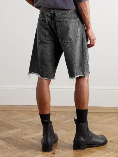 AGOLDE Anson Straight-Leg Frayed Denim Shorts - Men | Thumbnail 4 AGOLDE Anson Straight-Leg Frayed Denim Shorts - Men | Thumbnail 4